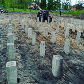 Фундаменты на забивных ЖБ сваях